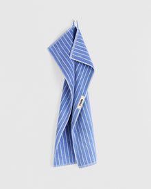 Terry Guest Towel 30X50 - Clear Blue Stripes