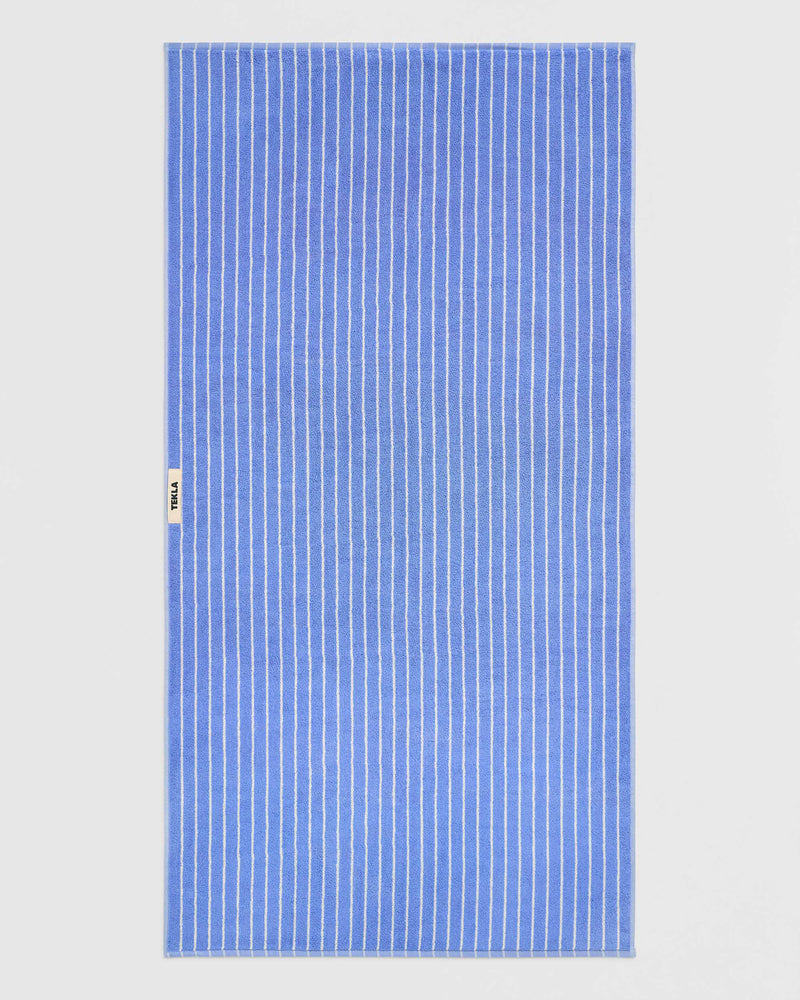 Terry Bath Towel 70X140 - Clear Blue Stripes