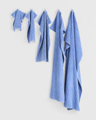 Terry Guest Towel 30X50 - Clear Blue Stripes