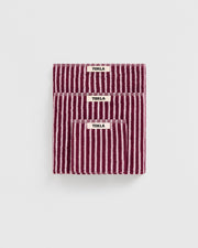 Terry Hand Towel 50X90 - Red and Rose