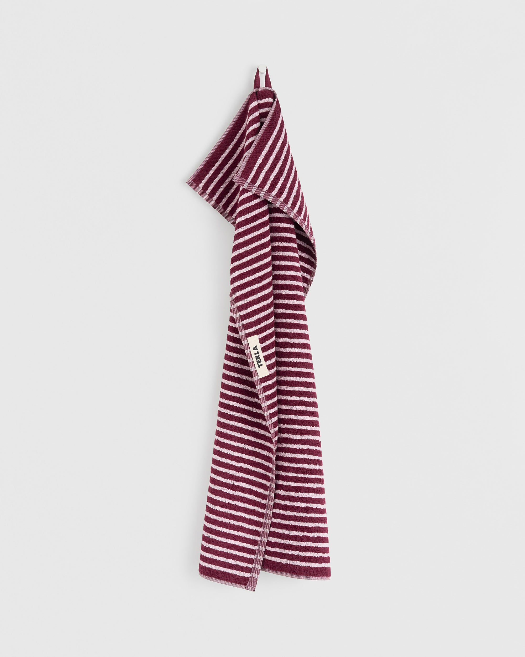 Terry Guest Towel 30X50 - Red and Rose