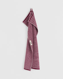 Terry Guest Towel 30X50 - Red and Rose