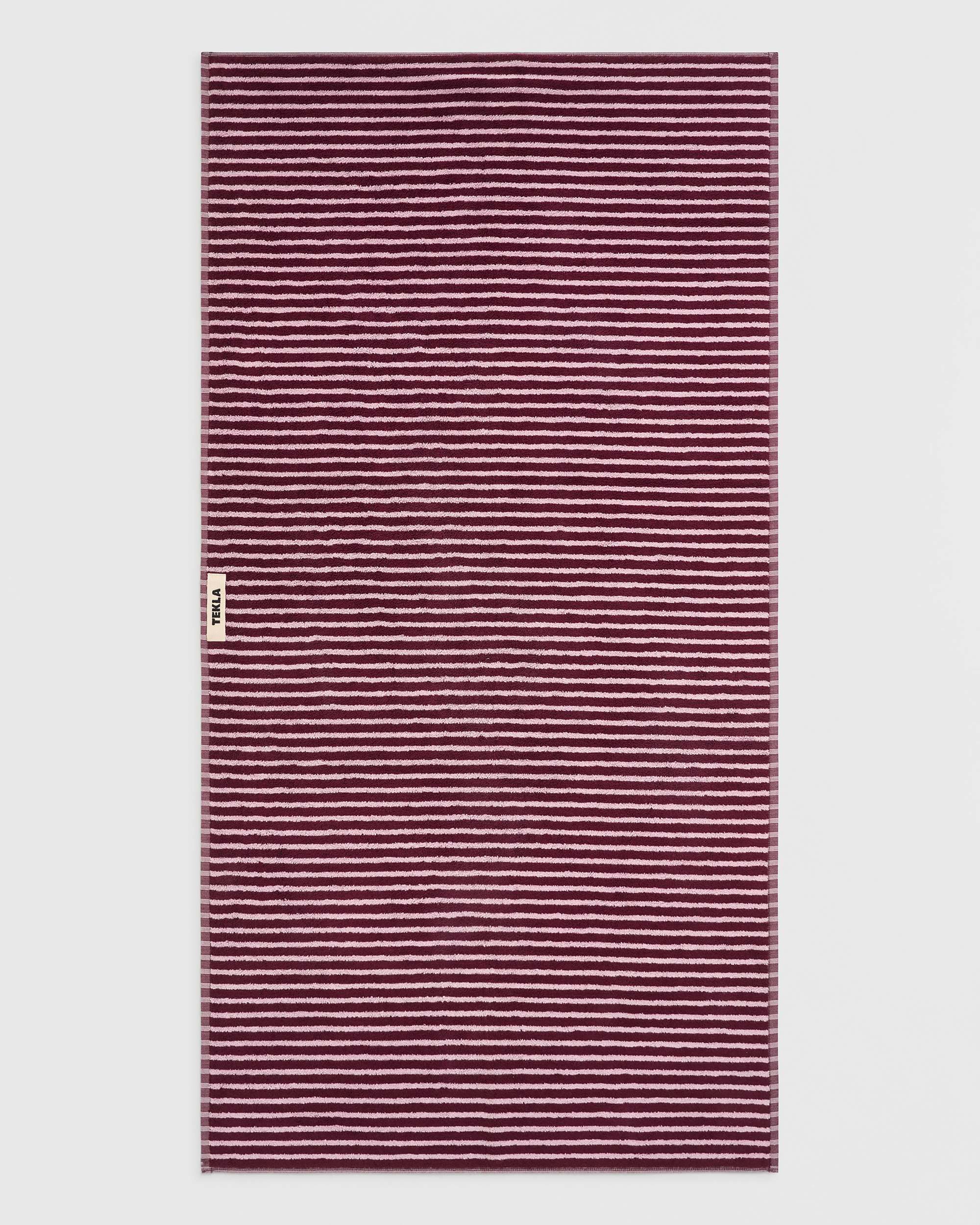 Terry Guest Towel 30X50 - Red and Rose