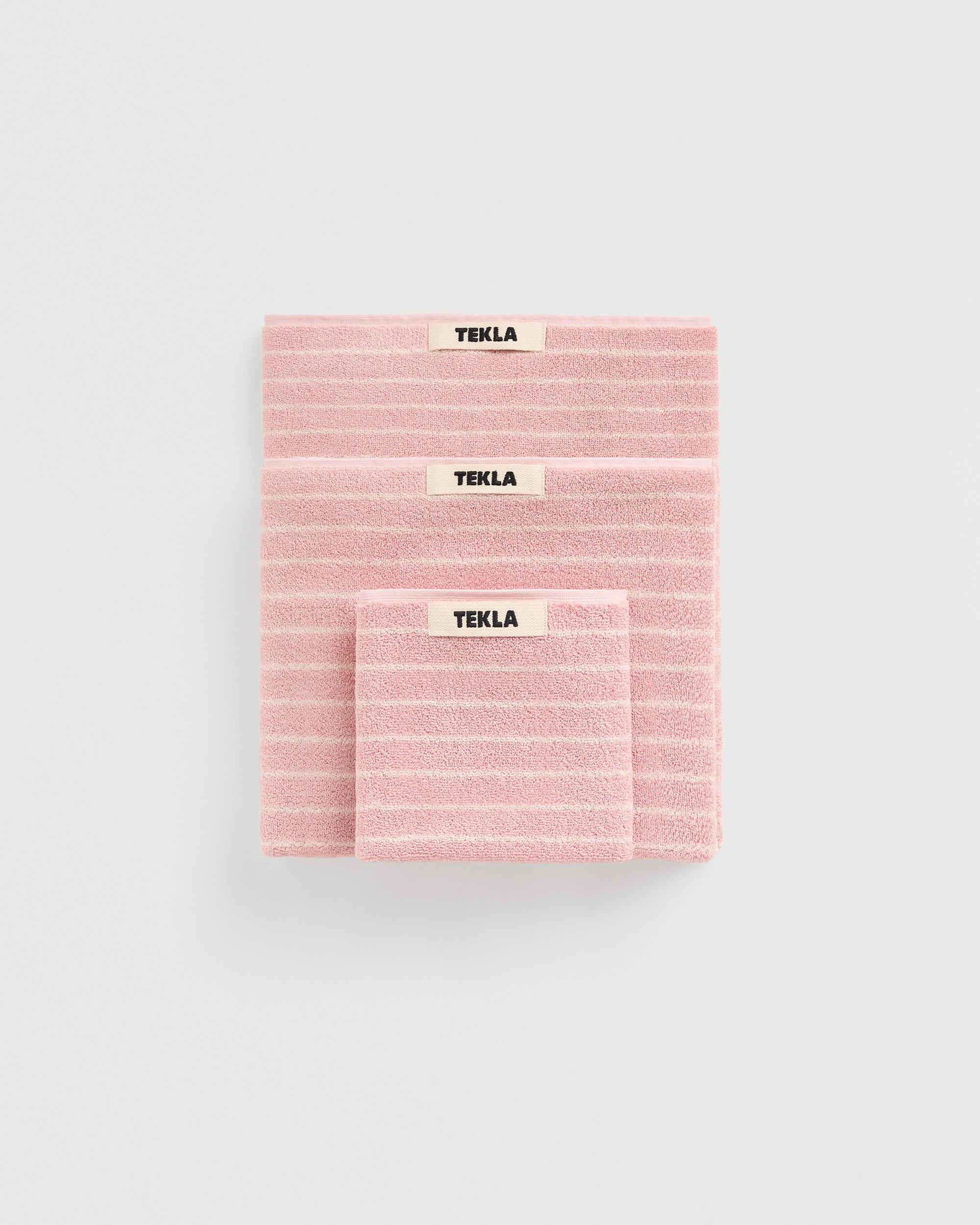 Terry Washcloth 30X30 - Shaded Pink Stripes