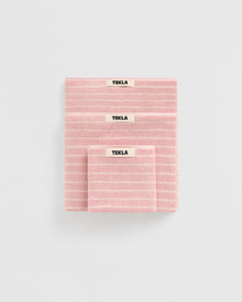 Terry Washcloth 30X30 - Shaded Pink Stripes