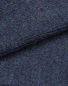 Alpaca Wool Bed Socks - Blue