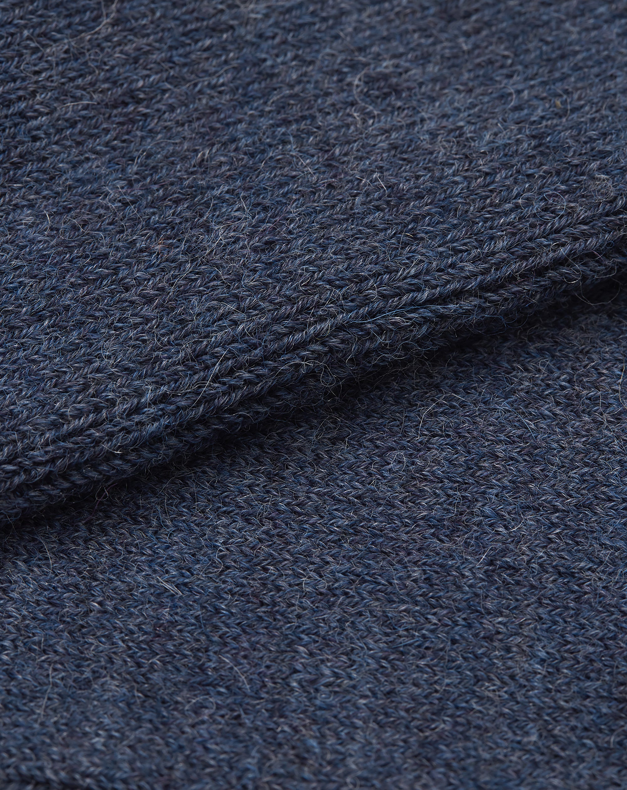 Alpaca Wool Bed Socks - Blue
