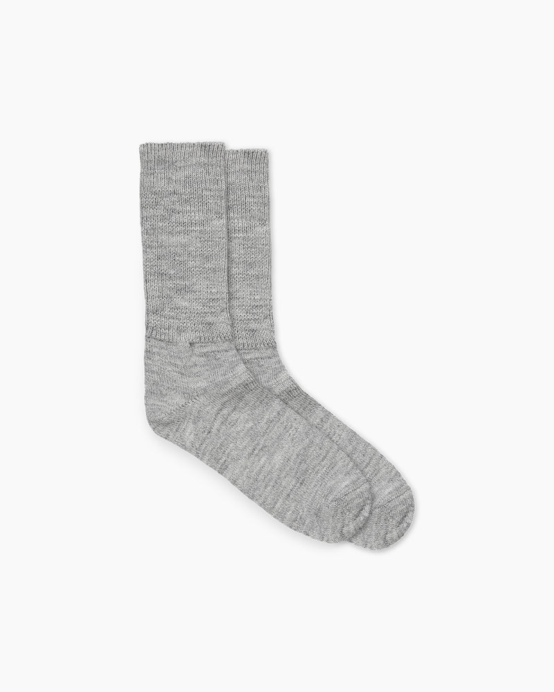 Alpaca Wool Bed Socks - Grey Horizon