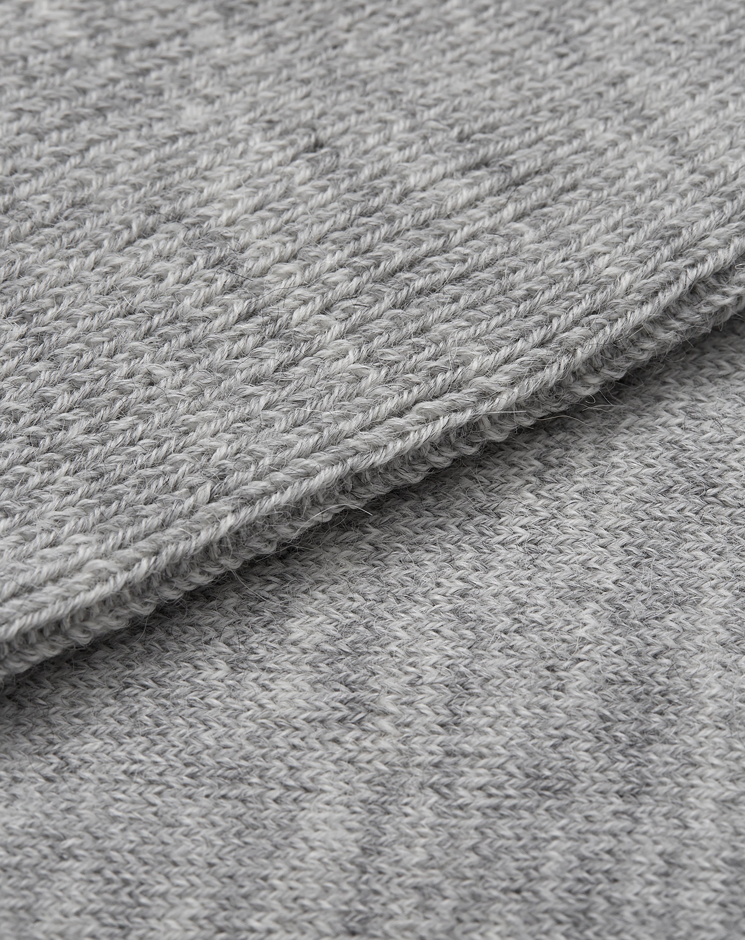 Alpaca Wool Bed Socks - Grey Horizon