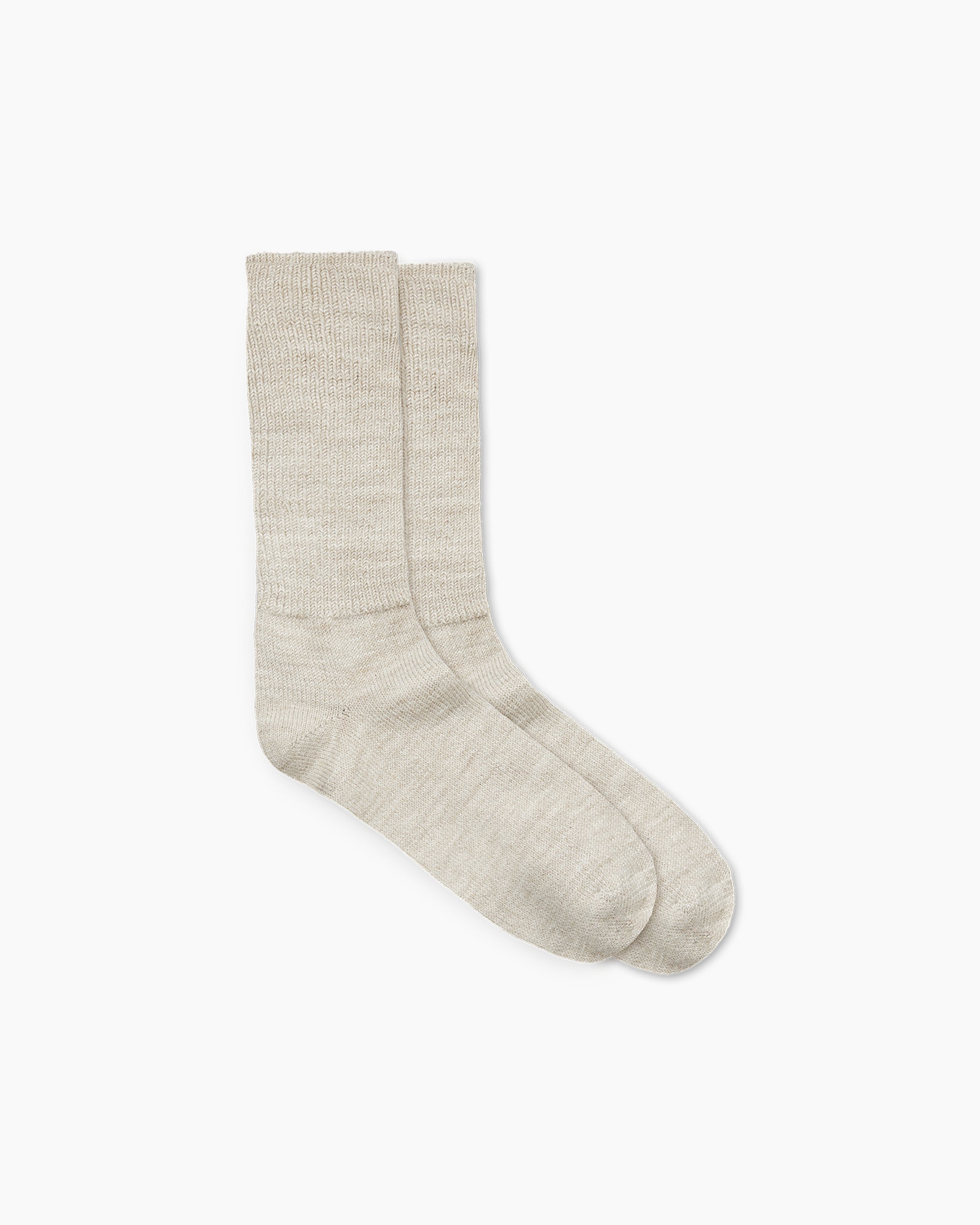 Alpaca Wool Bed Socks - Sand