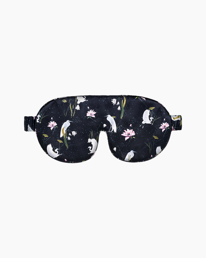 Silk Sleep Mask - Leo Black